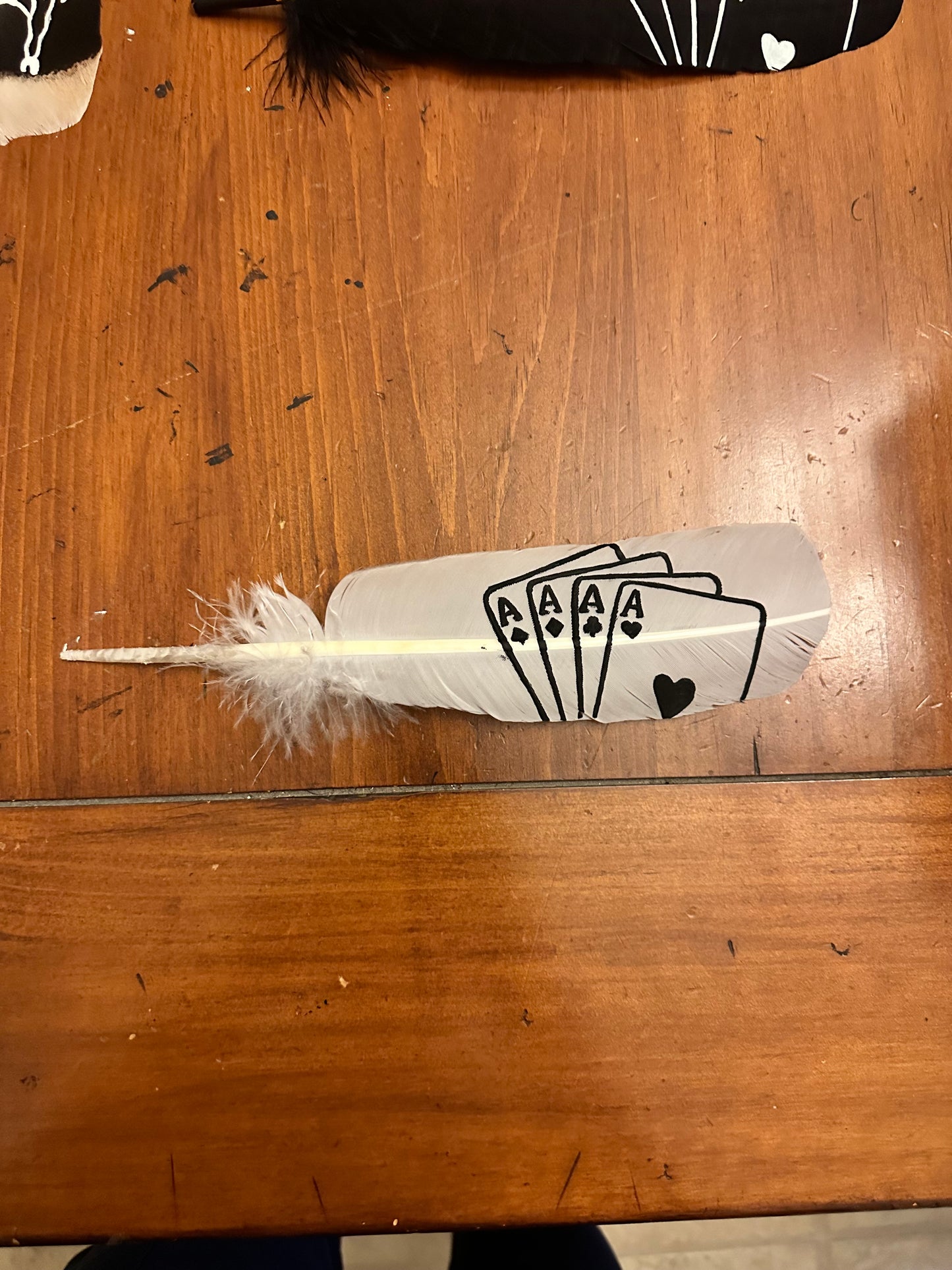 White Ace Custom Feather