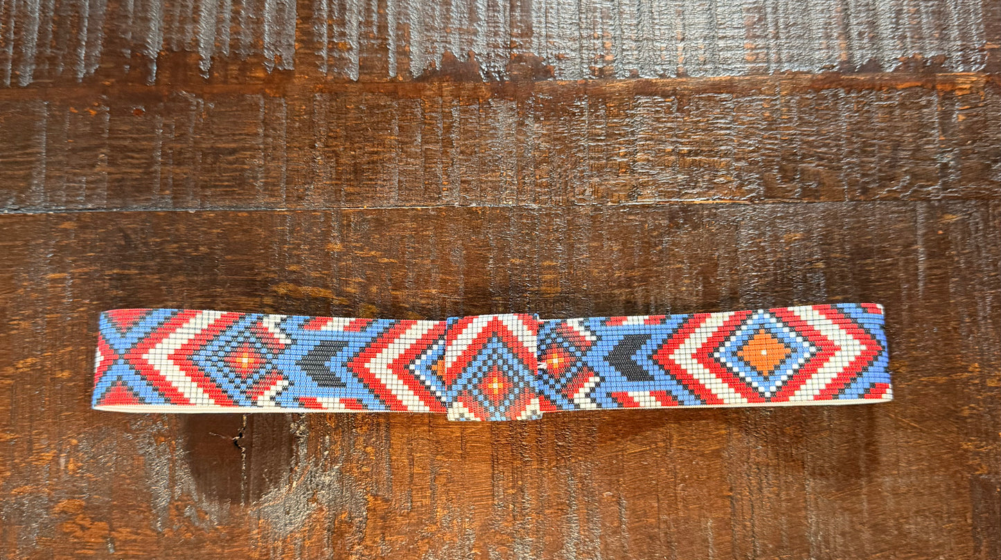 Red, White and Blue Elastic Hat Band (1.25 inch)