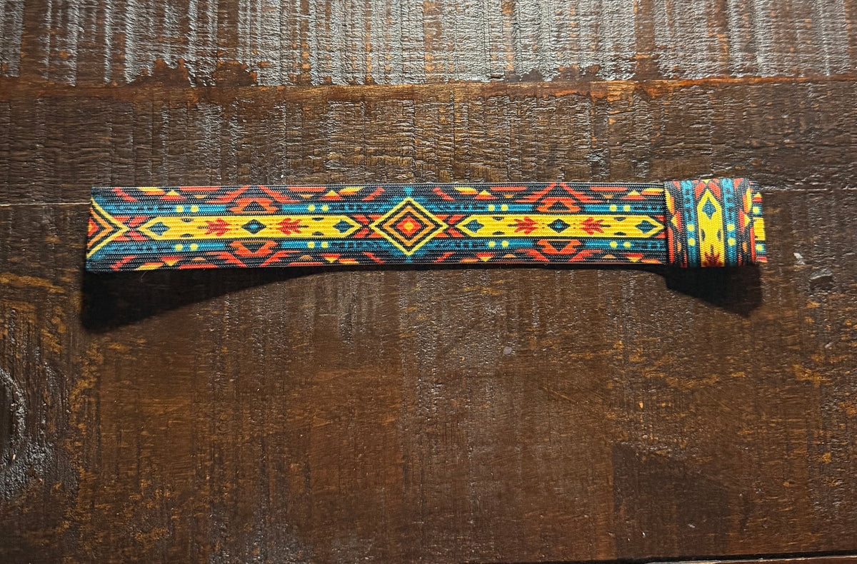 Green, Red and Yellow Elastic Hat Band