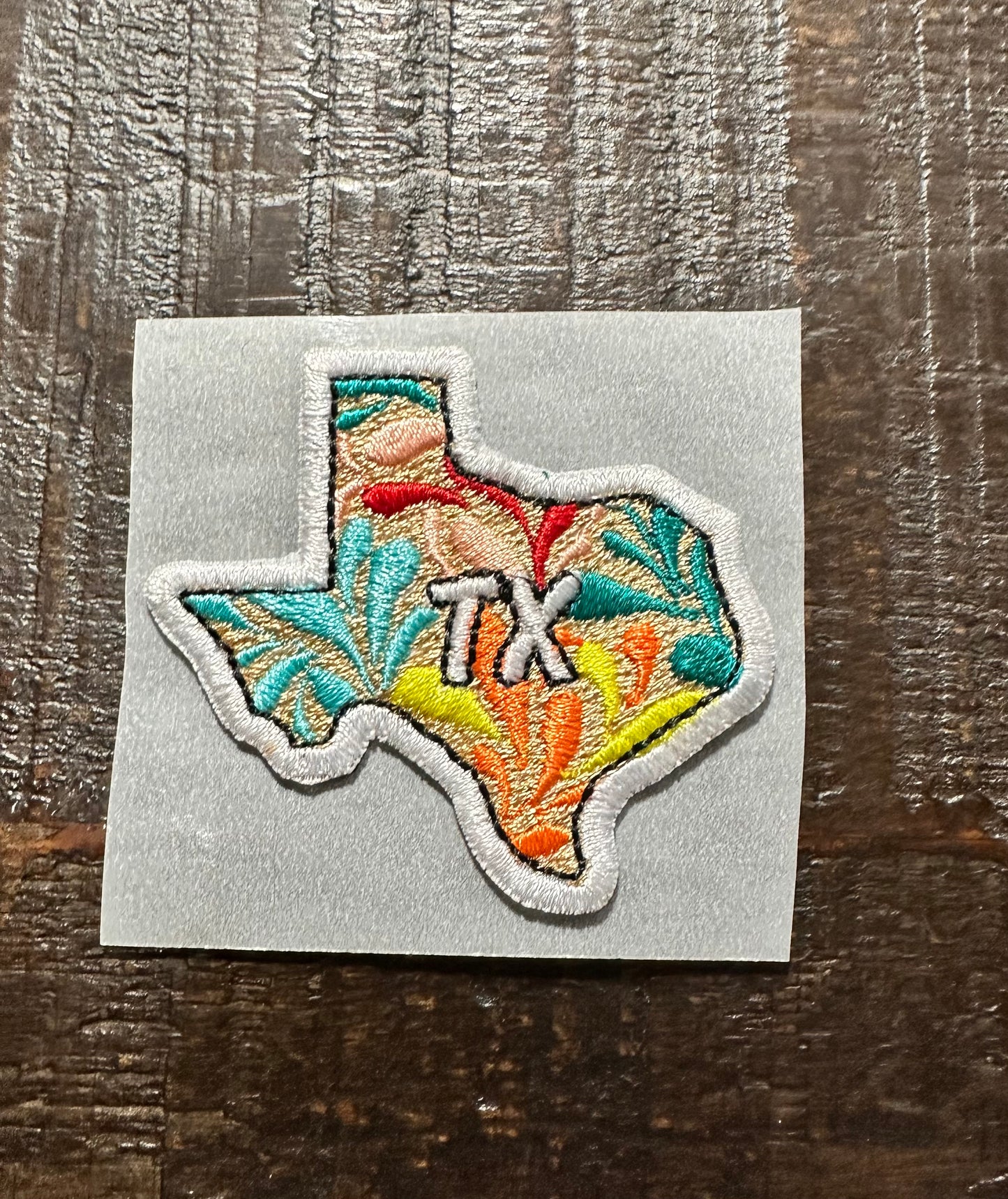 Colorful State of Texas Hat Patch