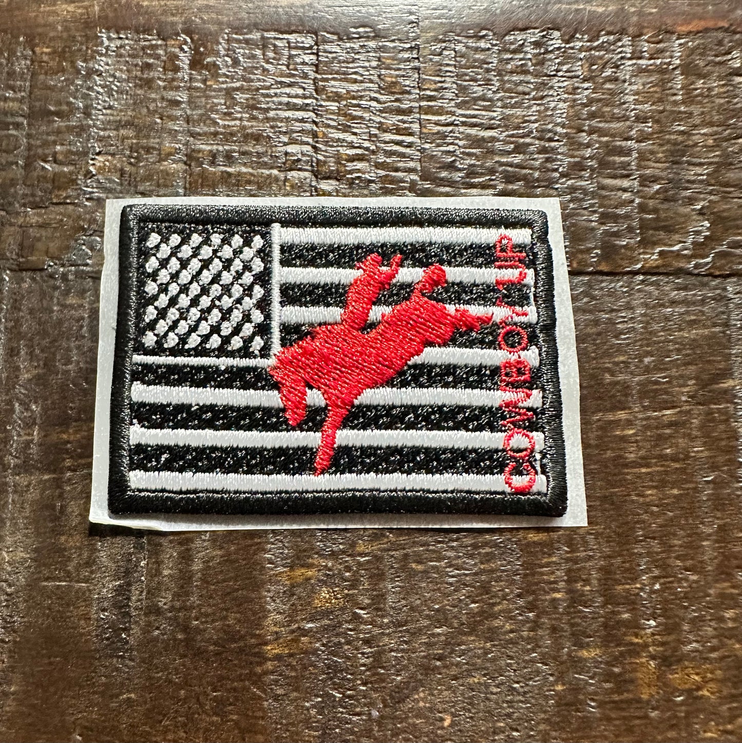 Cowboy Up Embroidered Hat Patch