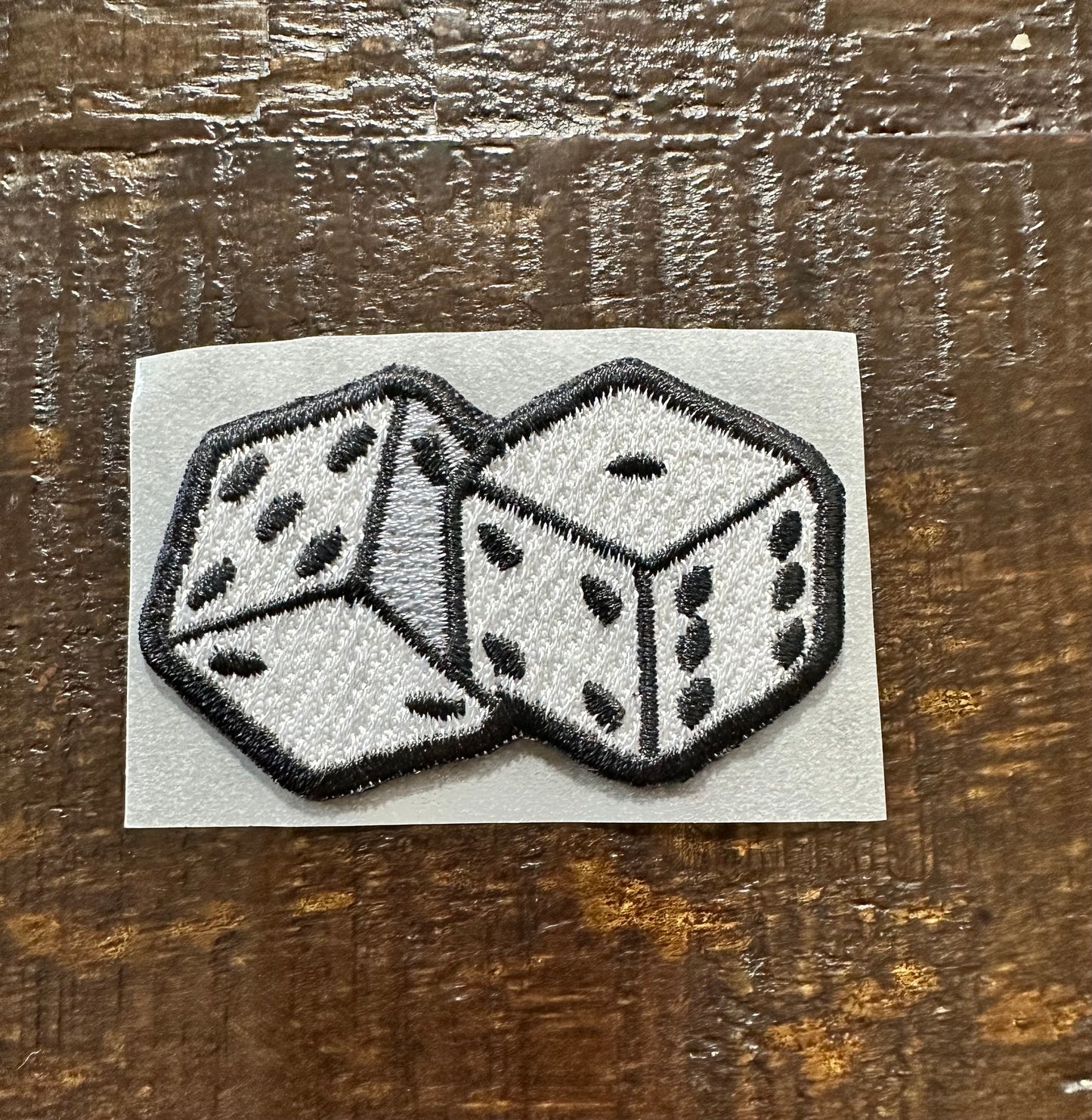 Dice Embroidered Hat Patch