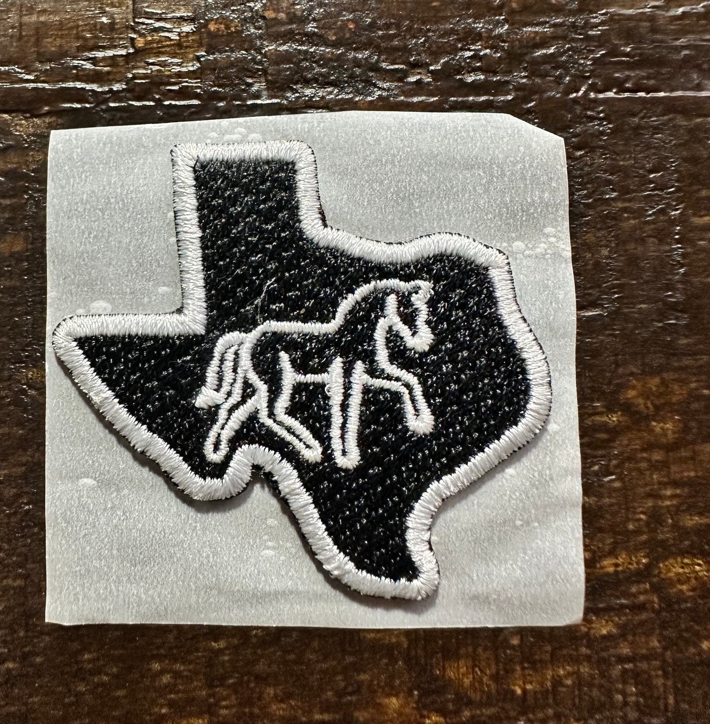 Texas Horse Embroidered Hat Patch