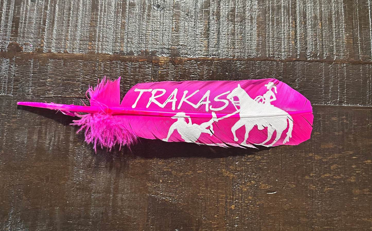 Hot Pink Custom Feather