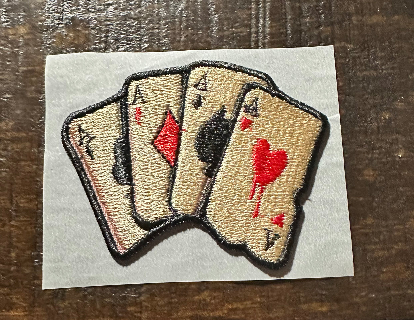 All Suits Aces Embroidered Hat Patch