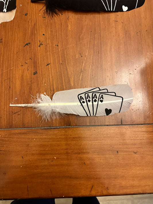 White Ace Custom Feather