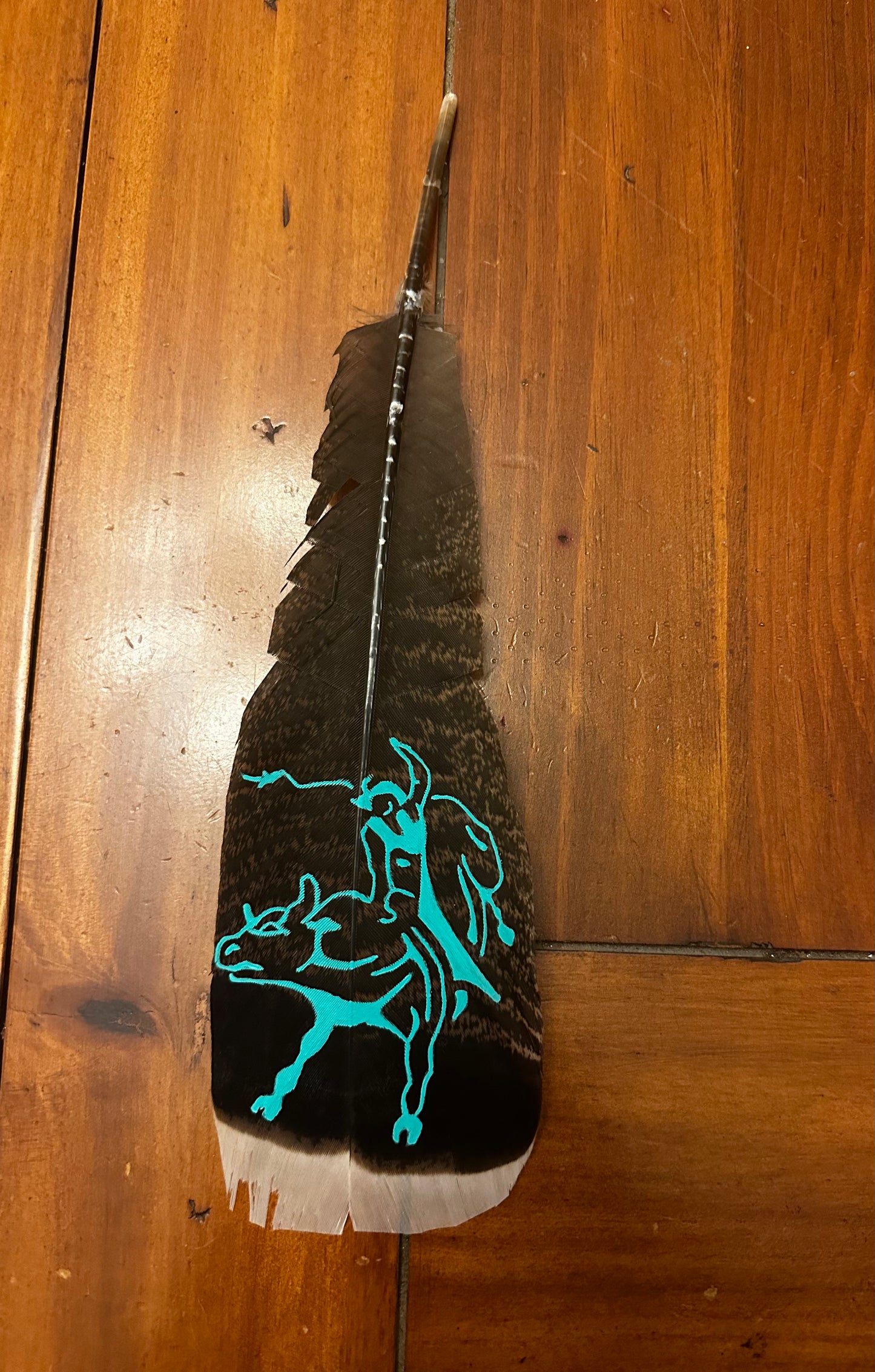 Bullrider  Custom Feather