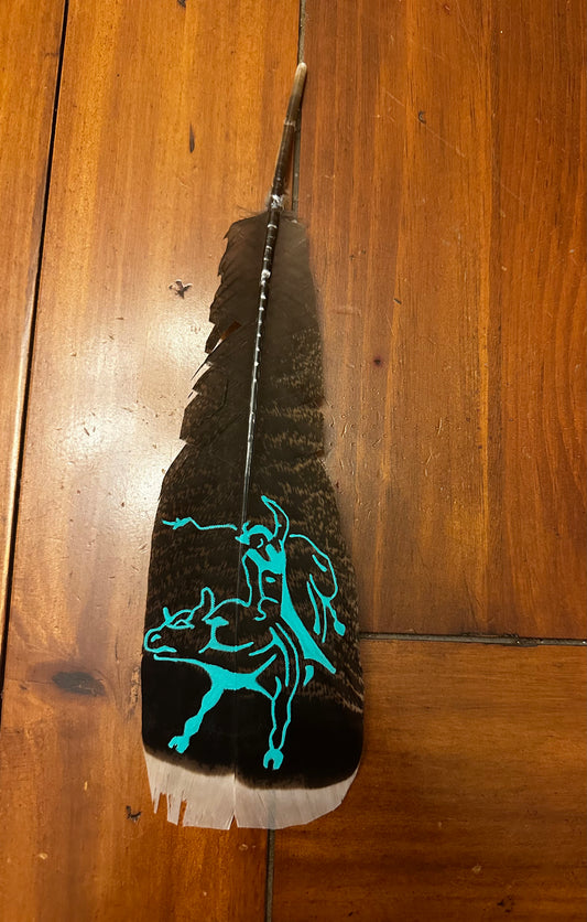 Bullrider  Custom Feather