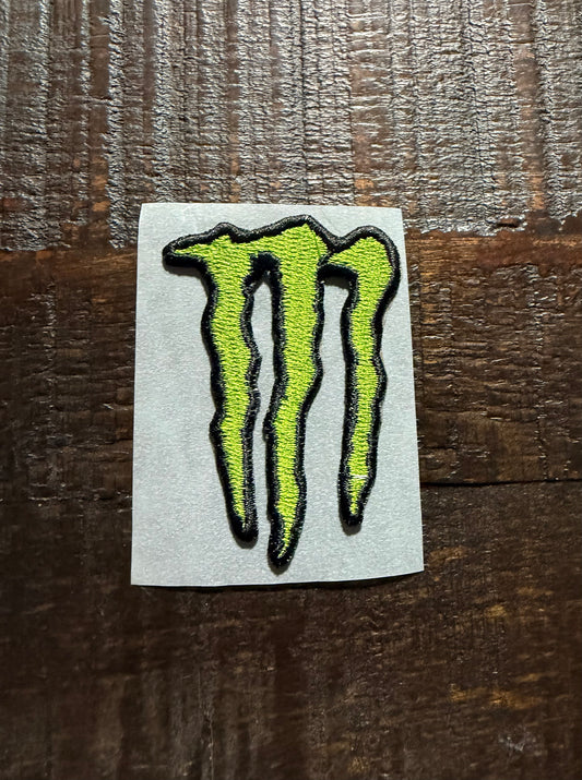 Green M Embroidered Hat Patch