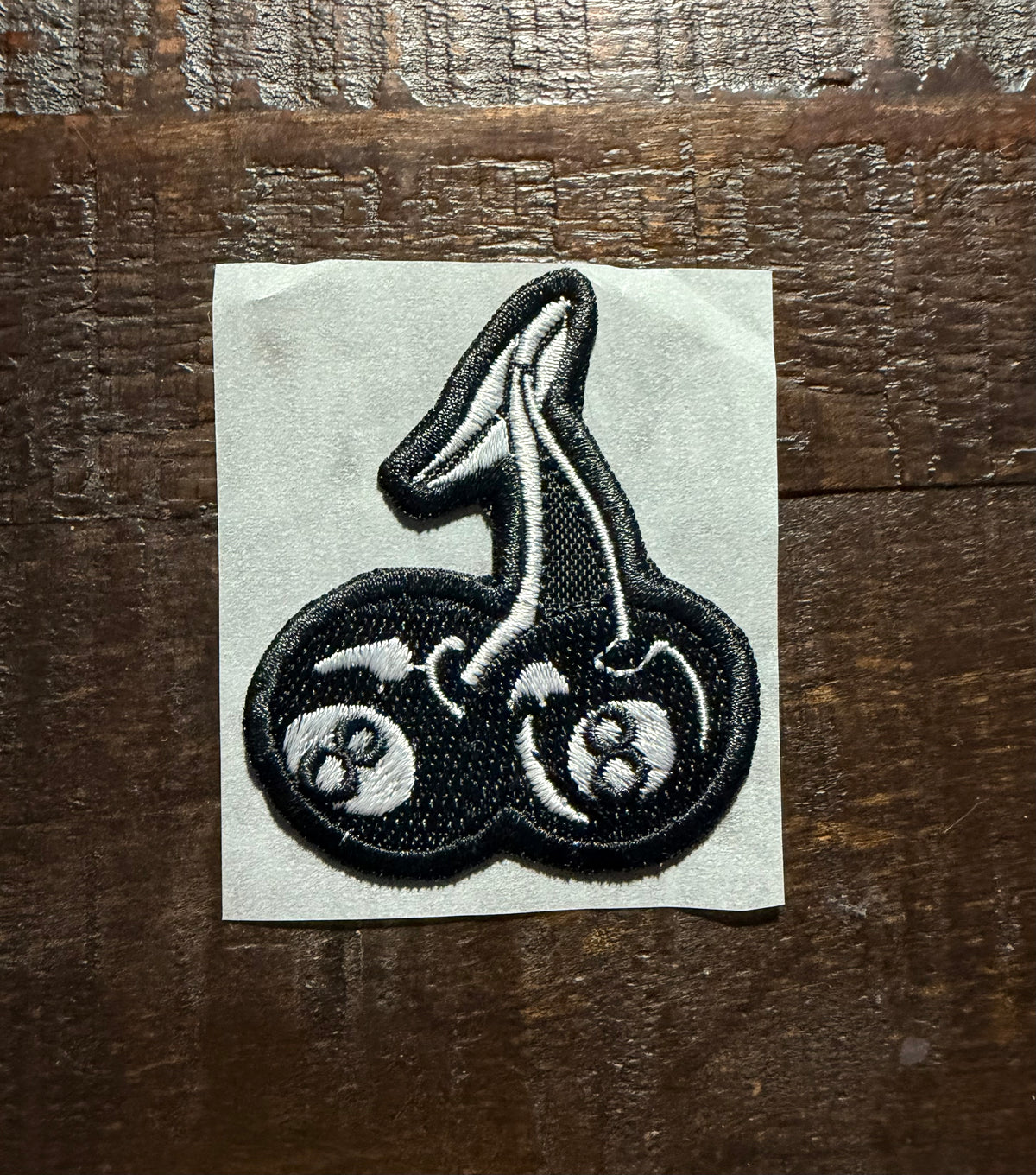 Eight Ball Cherries Embroidered Hat Patch