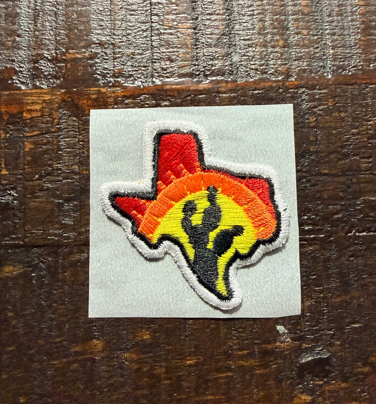 Texas Cactus Embroidered Hat Patch