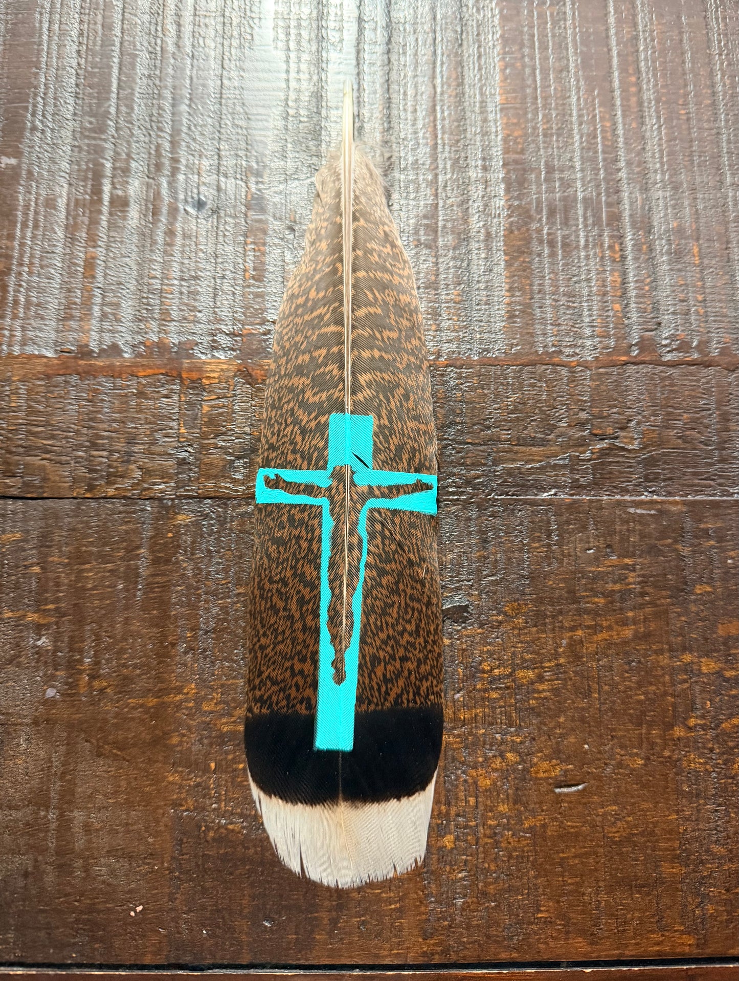 Custom Cross Feather