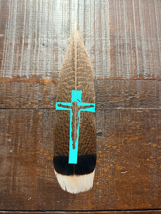 Custom Cross Feather