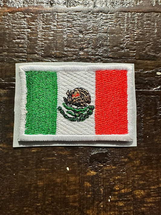 Mexican Flag Embroidered Hat Patch