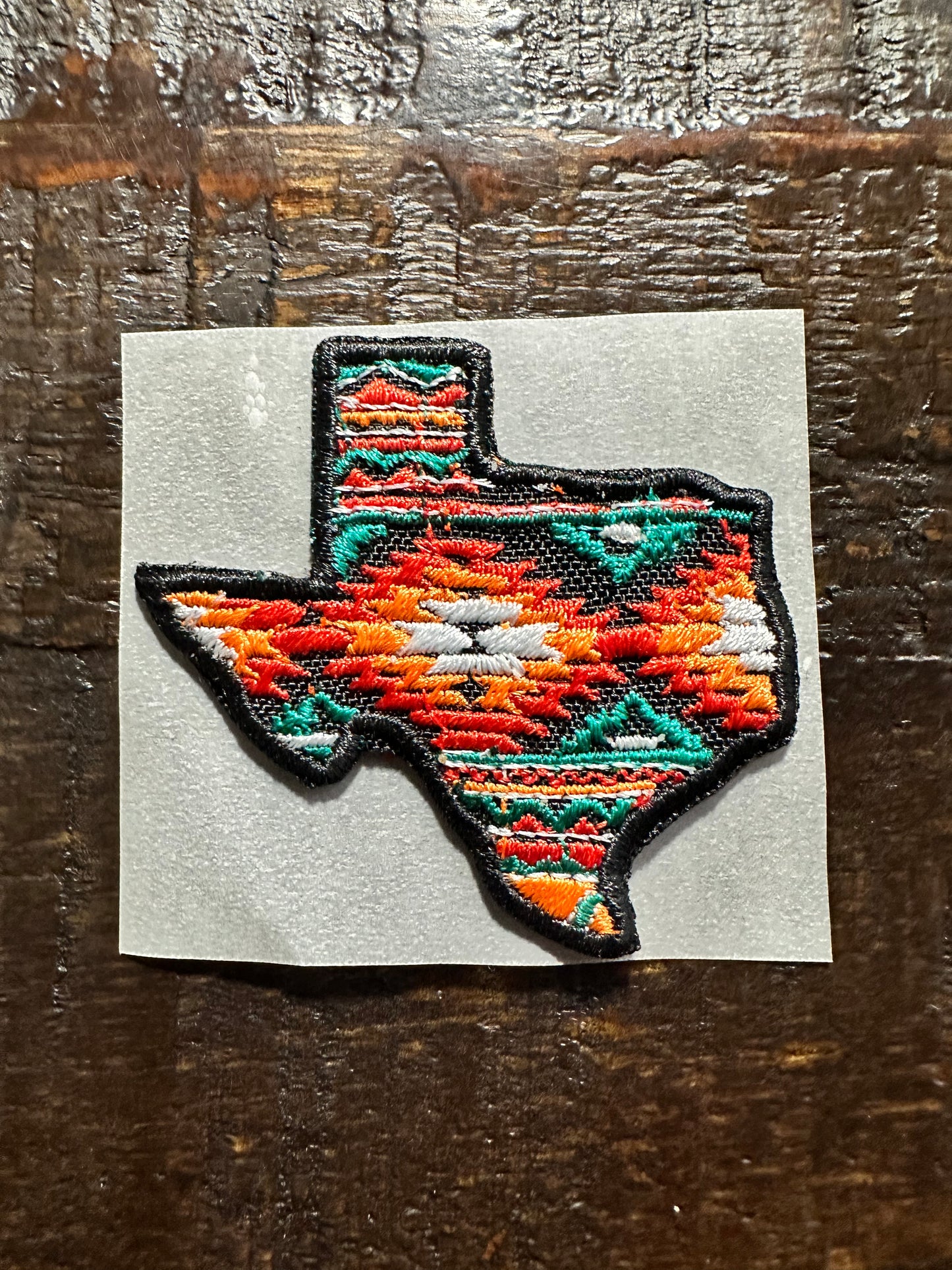 State of Texas Aztec Embroidered Hat Patch