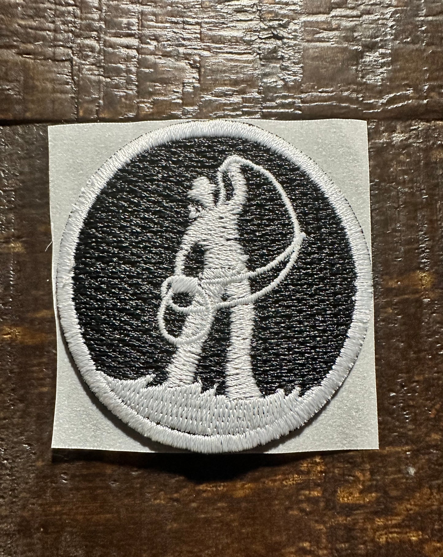 Roping Embroidered Hat Patch