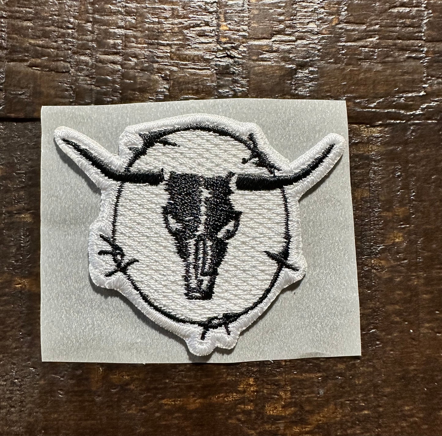 Skull Head Embroidered Hat Patch