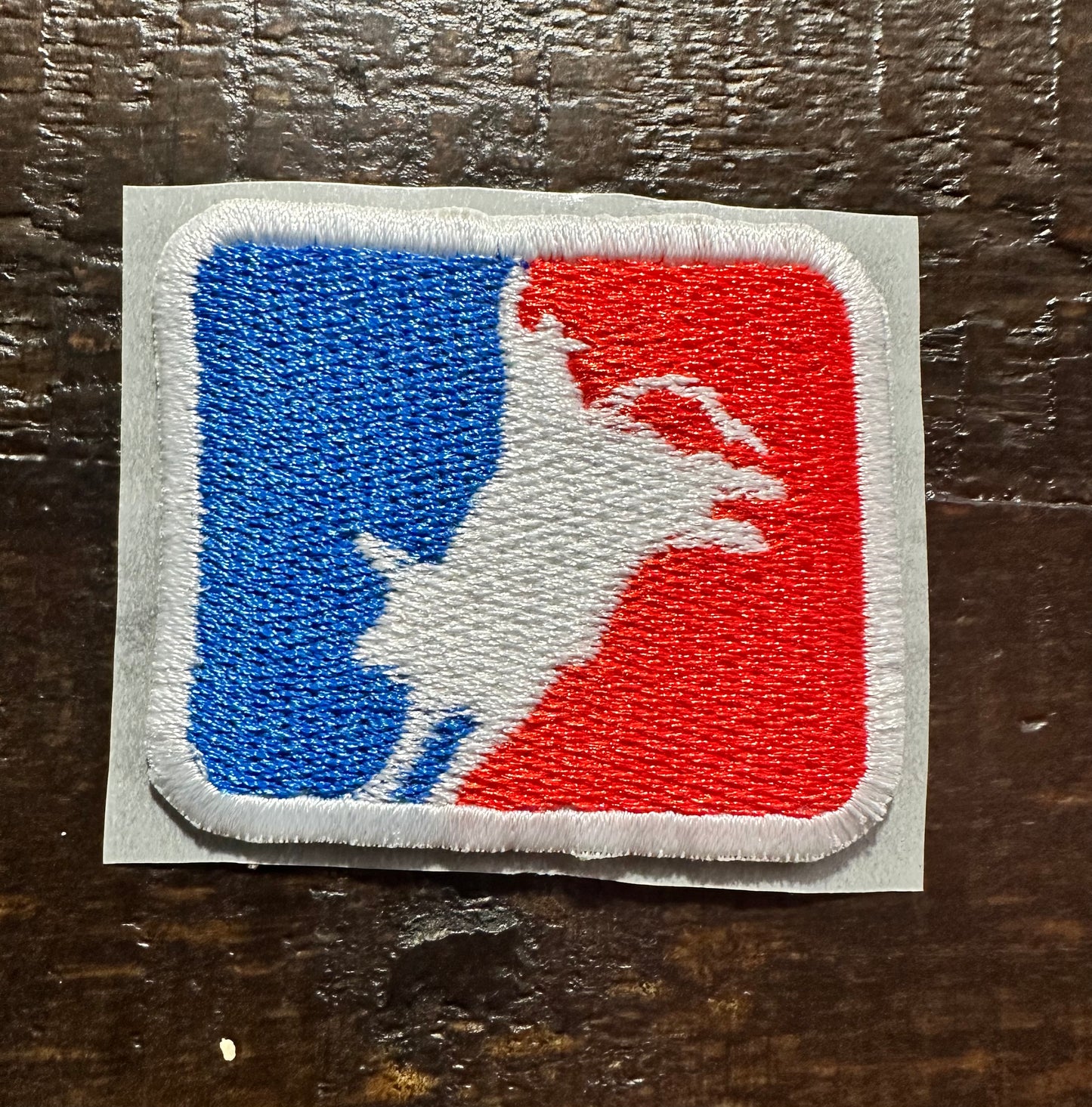 Red, White and Blue Bullrider Embroidered Hat Patch