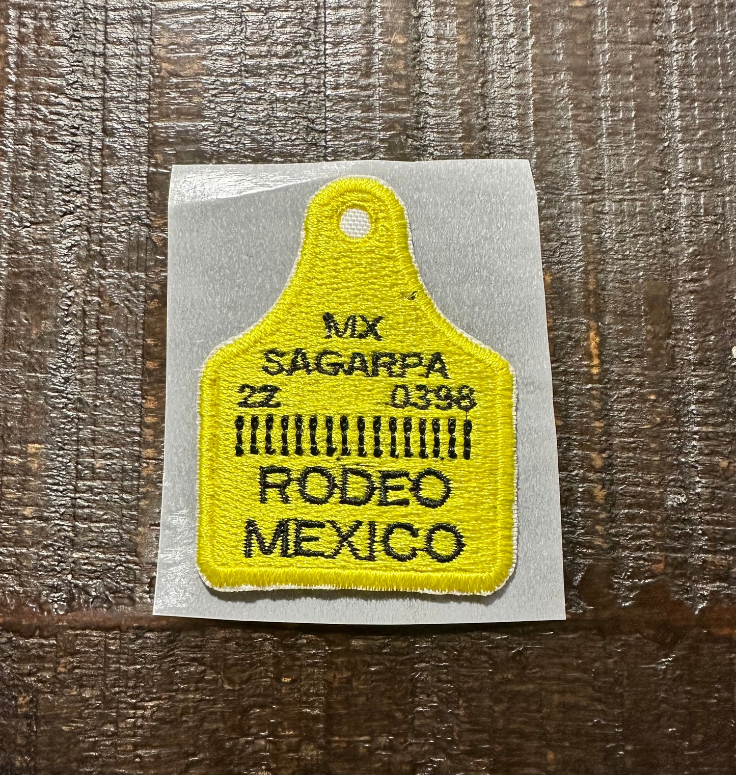 Cattle Ear Tag Embroidered Hat Patch