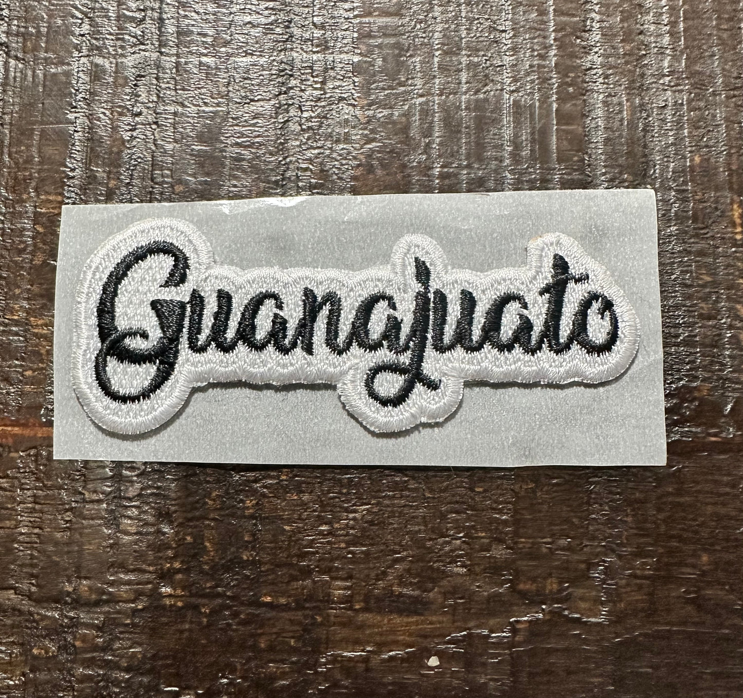 Guanajuato Embroidered Hat Patch - Black and White