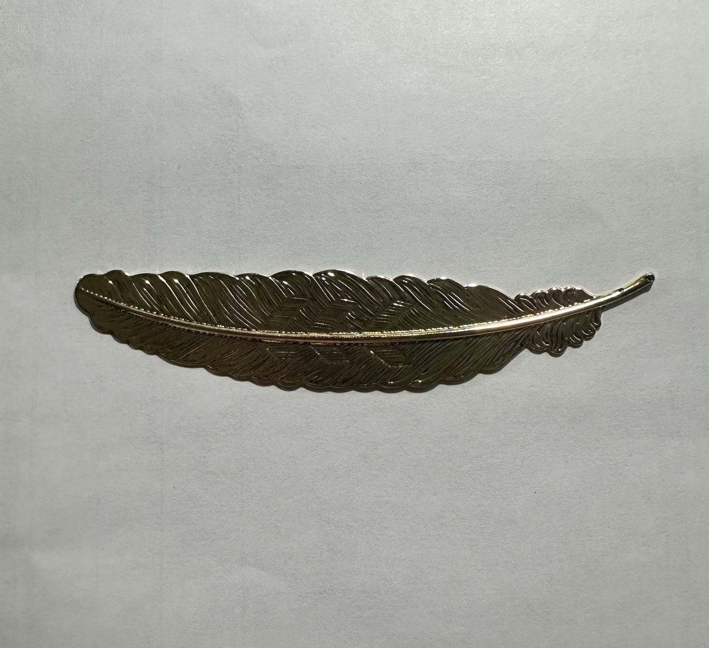 Gold Metal Feather