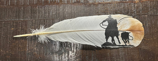 Custom Roping Feather (14x4)