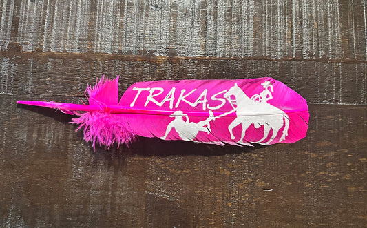 Hot Pink Custom Feather