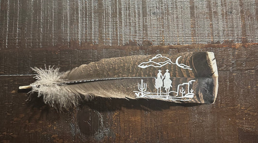 Couple Custom Hat Feather