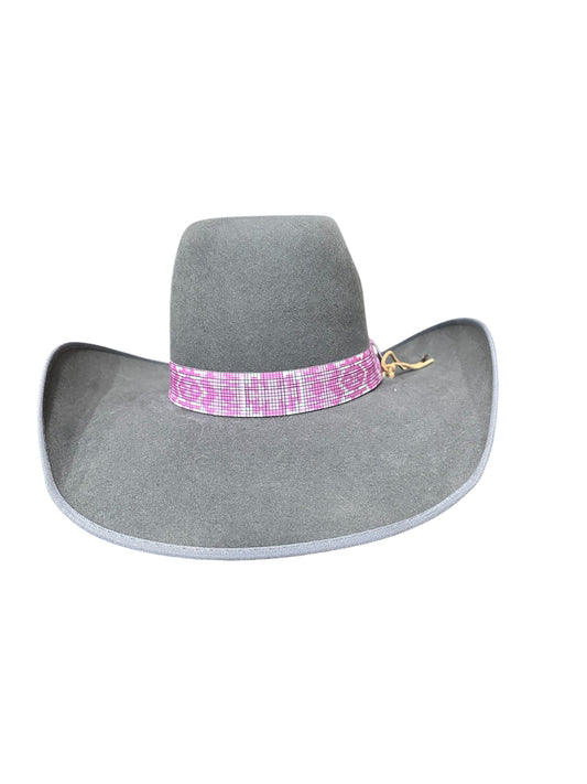 Bright Pink Elastic Hat Band