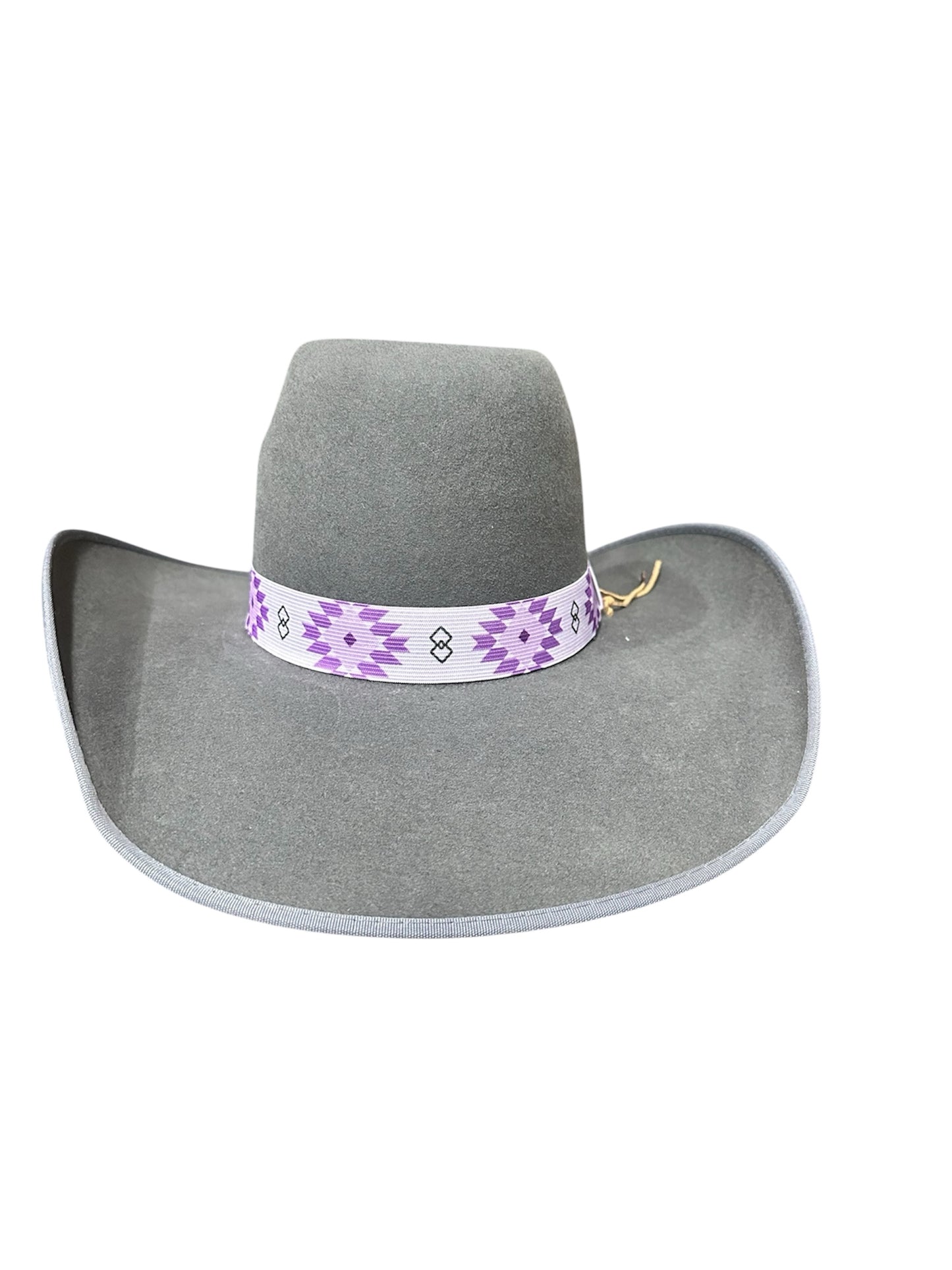 Purple Aztec Elastic Hat Band