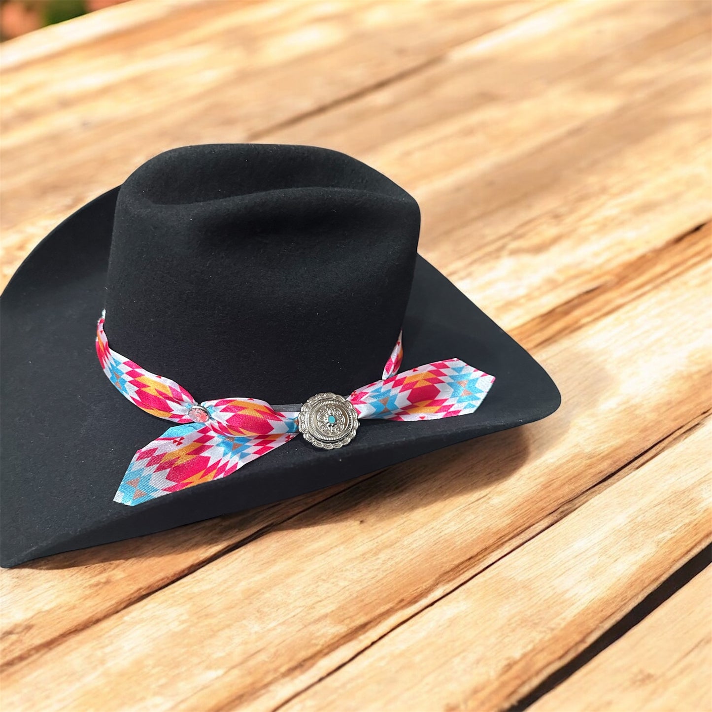 Aztec Satin Hat Band