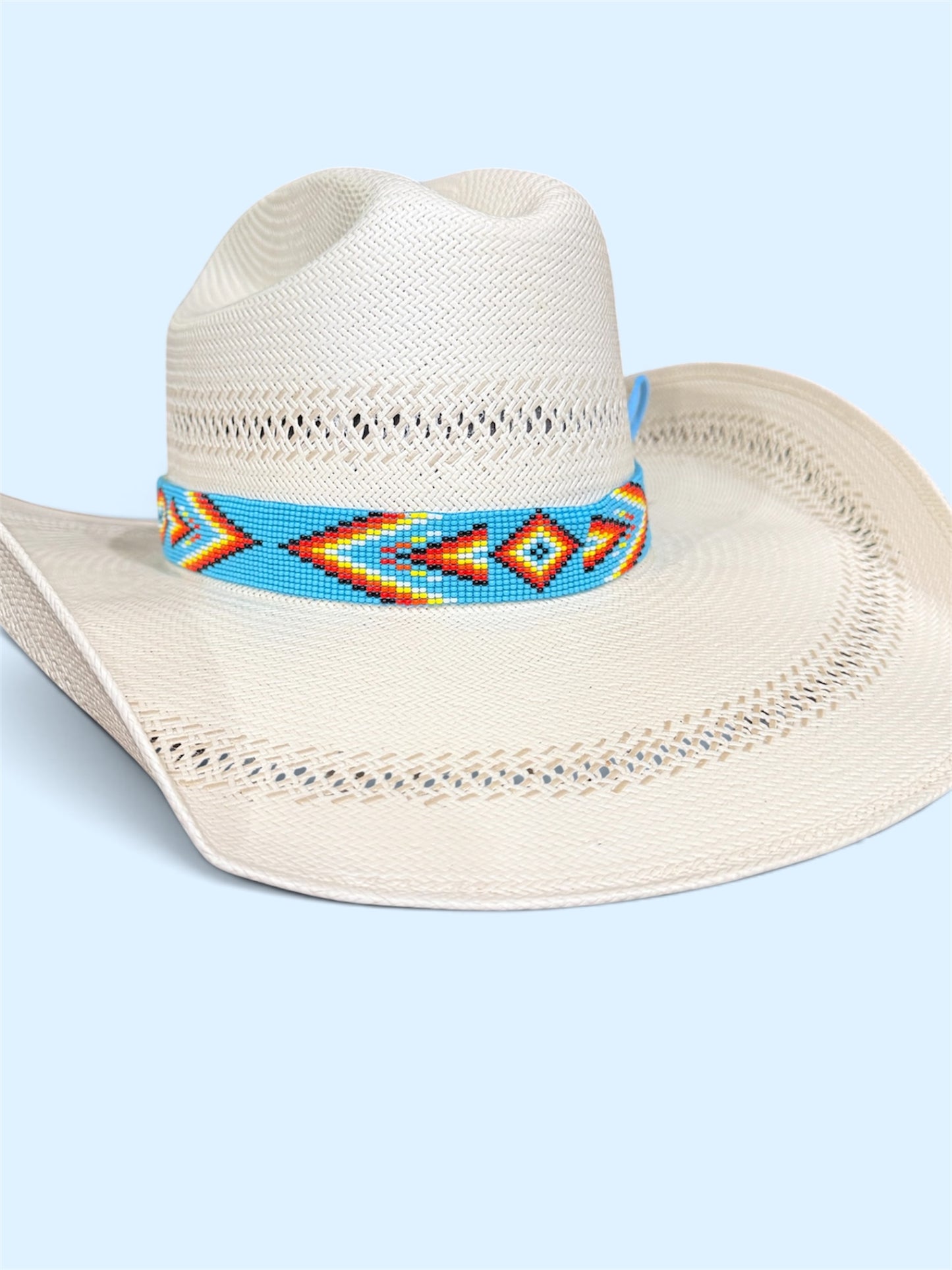 Turquoise Beaded Hat Band