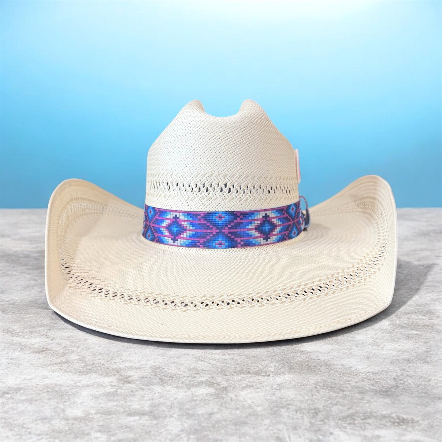 Purple and Blue Elastic Hat Band (1.25)