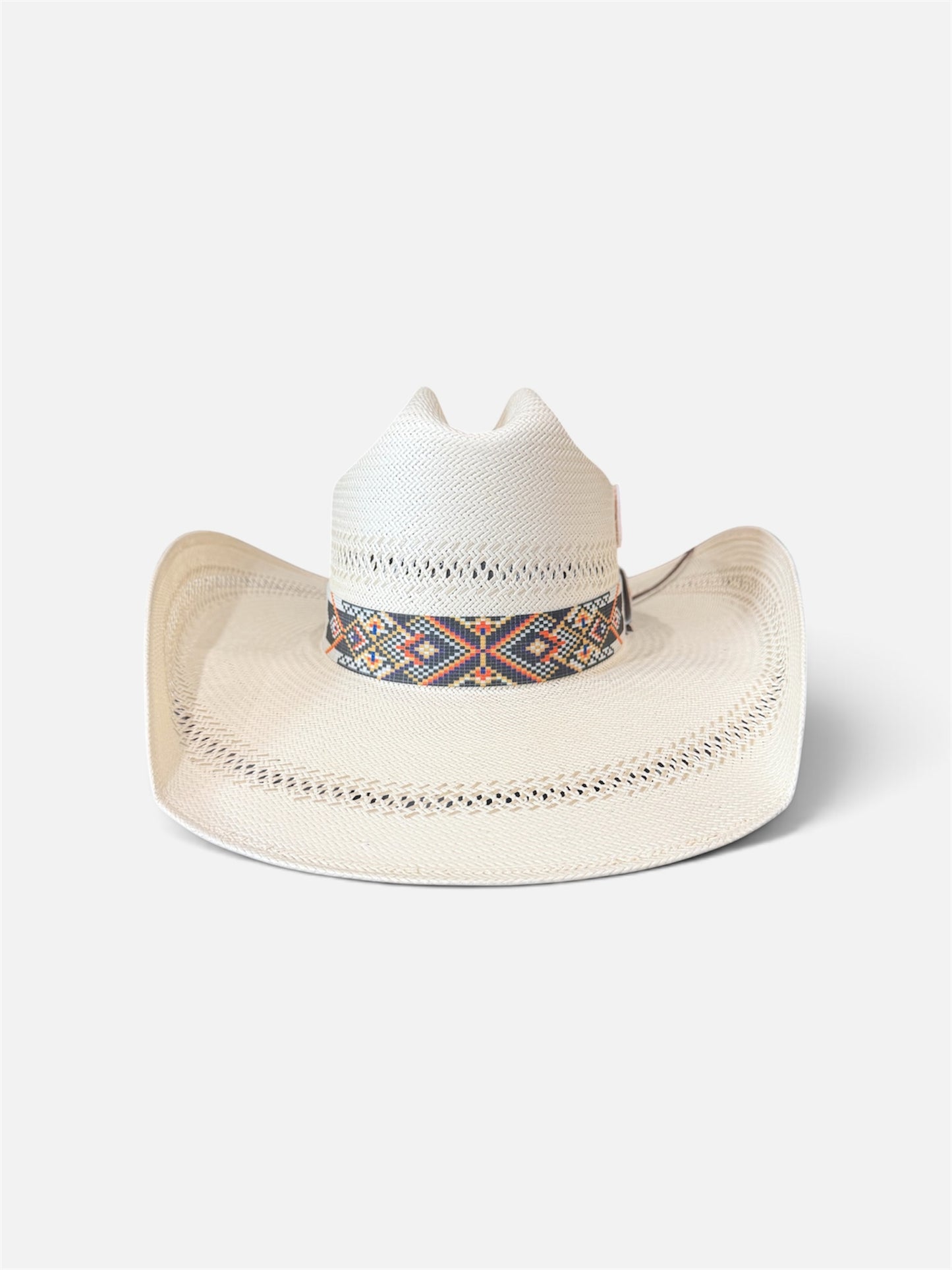 Black, Orange, and white Elastic Hat Band (1.25 inch)